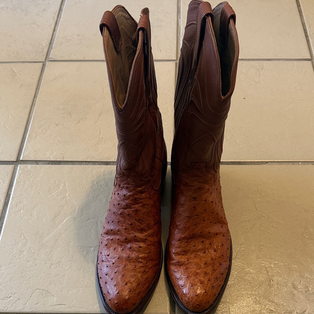 Brown Leather Cowboy Boots